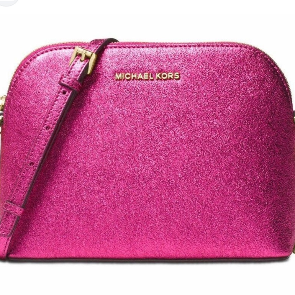 MICHAEL Michael Kors Chain Strap Large Doom Formal Purse, Purple Color